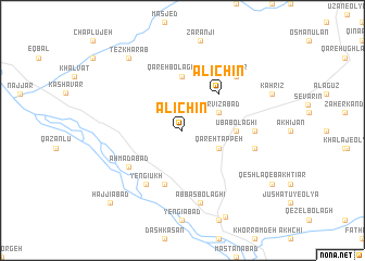 map of Ālīchīn