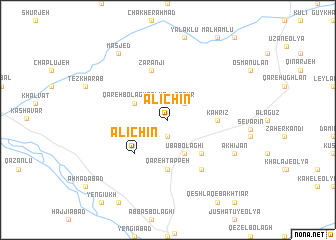 map of Ālīchīn