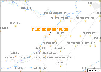 map of Alicia de Peñaflor