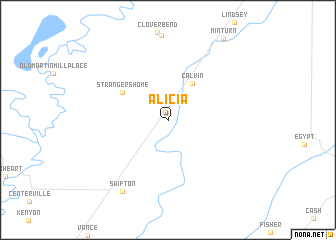 map of Alicia