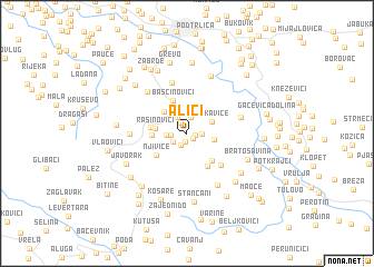 map of Alići