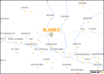 map of ‘Alī Darzī