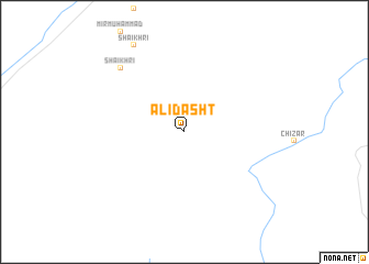 map of Ali Dasht