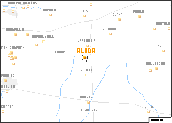 map of Alida