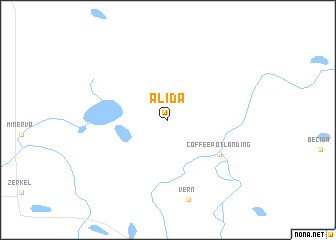 map of Alida
