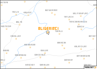 map of Alidemirci