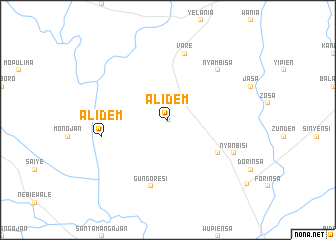 map of Alidem