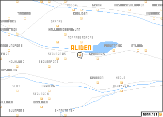 map of Åliden