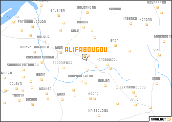 map of Alifabougou