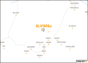 map of ‘Alī Faraj