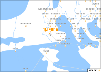 map of Alifaré