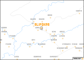 map of Alifokpa