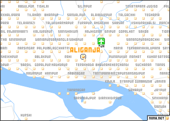 map of Āliganja