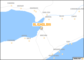 map of ‘Alī Gholāmī
