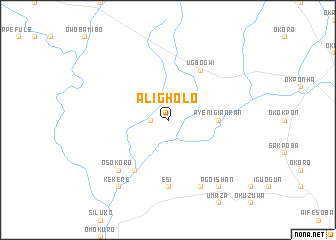 map of Aligholo