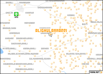 map of Ali Ghulām Marri