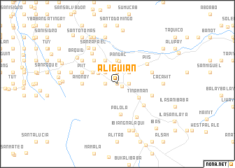 map of Aliguian