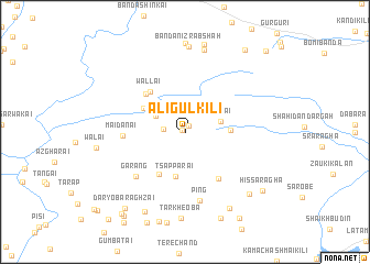 map of Ali Gul Kili