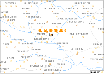 map of Aligvármajor