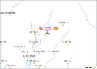 map of Alīgyaung