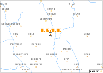 map of Aligyaung