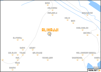 map of ‘Alī Ḩājjī