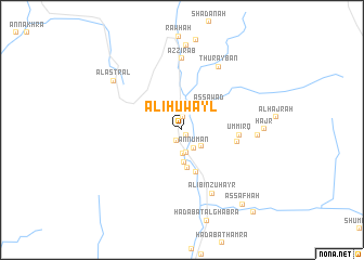 map of ‘Ali Ḩuwayl