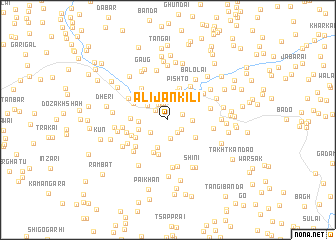 map of Alījān Kili