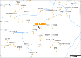 map of Ali Jān