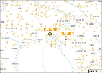 map of Ali Jān
