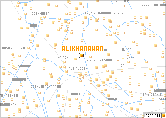 map of Ali Khān Awān