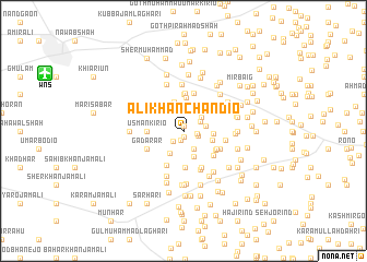 map of Ali Khān Chāndio