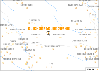 map of ‘Alī Khān-e Dāvūd Rashīd