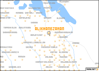 map of ‘Alī Khān-e Zamān