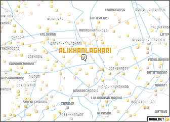 map of Ali Khān Laghāri