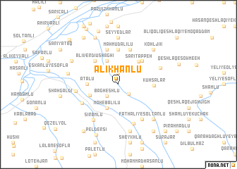 map of ‘Alī Khānlū
