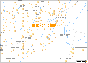 map of Ali Khān Mahar