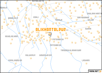 map of Ali Khān Tālpur