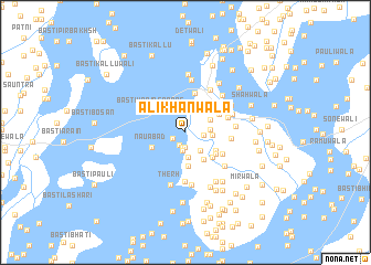 map of Ali Khānwāla