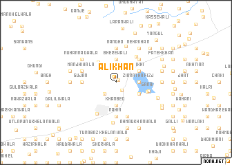 map of Ali Khān