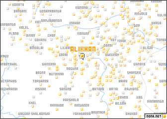 map of Alī Khān