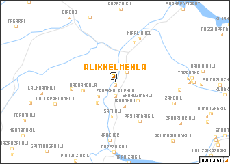 map of Ali Khel Mehla