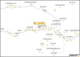 map of Ali Khel