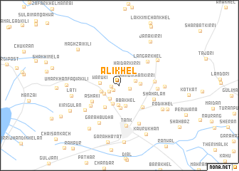 map of Ali Khel