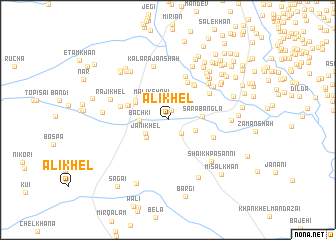 map of Ali Khel