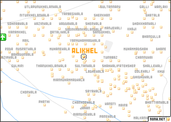 map of Ali Khel