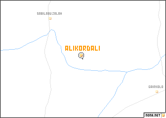 map of ‘Alī Kordali