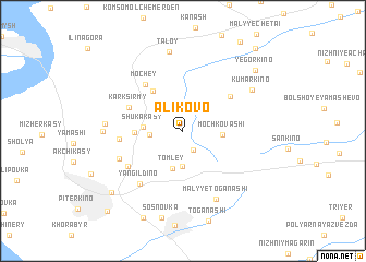 map of Alikovo