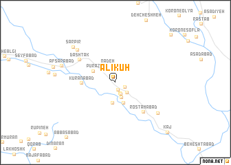 map of Ālīkūh