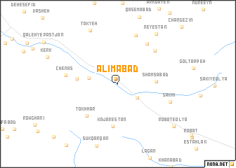 map of ‘Alīmābād
